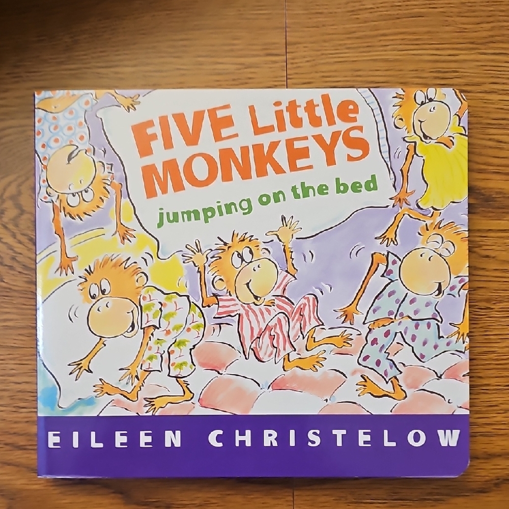 Five Little Monkeys Book - Colorful